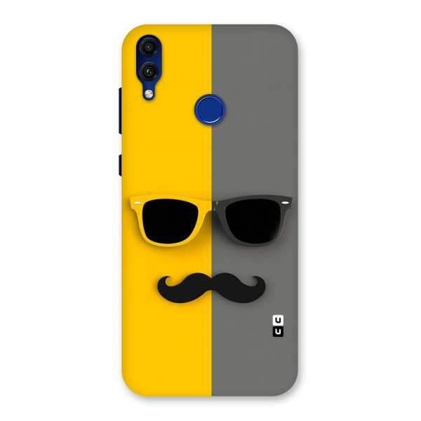 Sunglasses and Moustache Back Case for Honor 8C