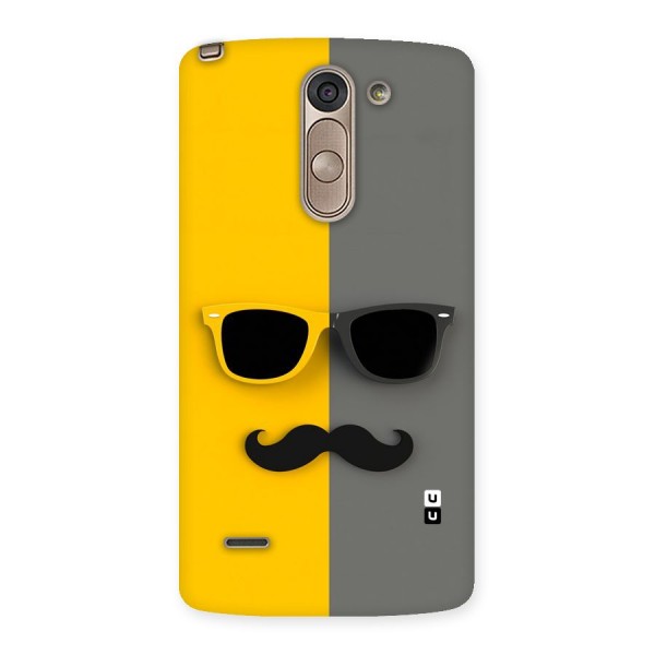 Sunglasses and Moustache Back Case for LG G3 Stylus