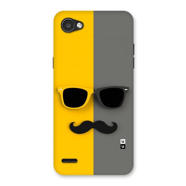 Sunglasses and Moustache Back Case for LG Q6