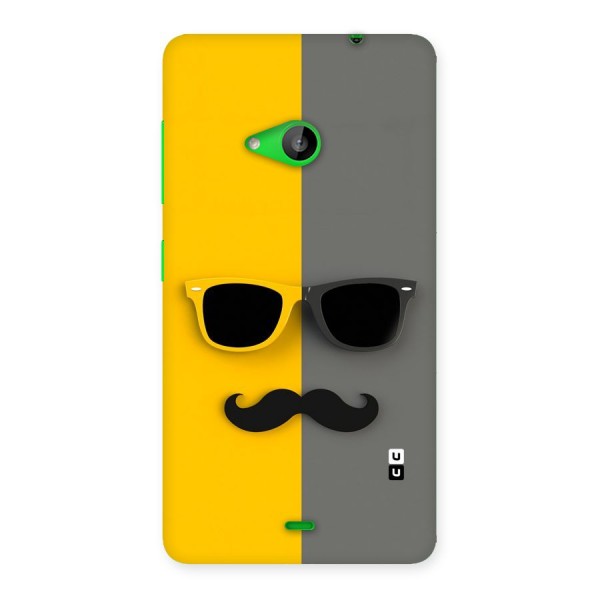 Sunglasses and Moustache Back Case for Lumia 535