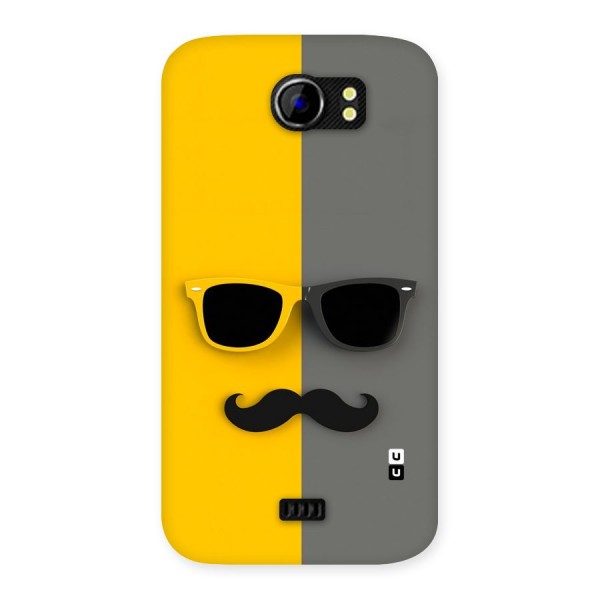 Sunglasses and Moustache Back Case for Micromax Canvas 2 A110