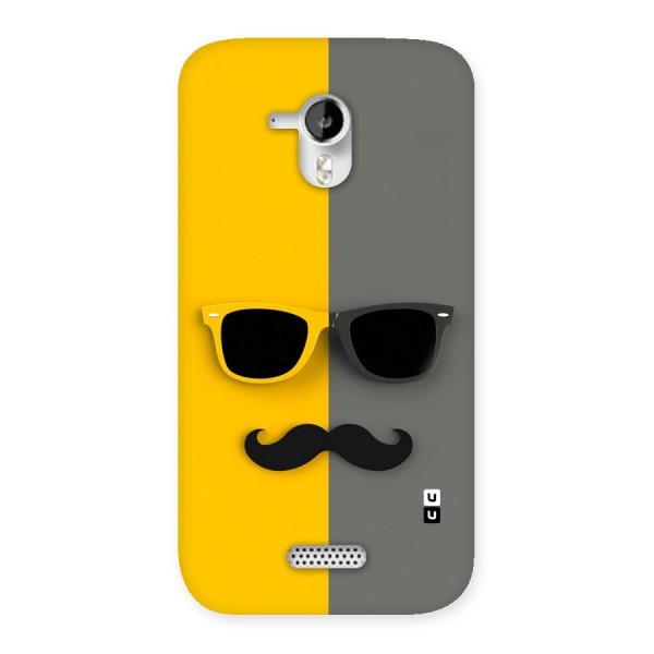 Sunglasses and Moustache Back Case for Micromax Canvas HD A116