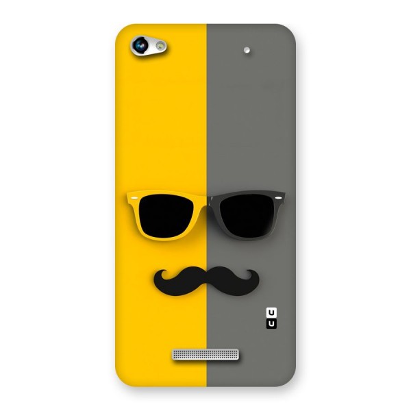 Sunglasses and Moustache Back Case for Micromax Hue 2