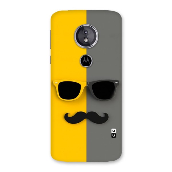 Sunglasses and Moustache Back Case for Moto E5