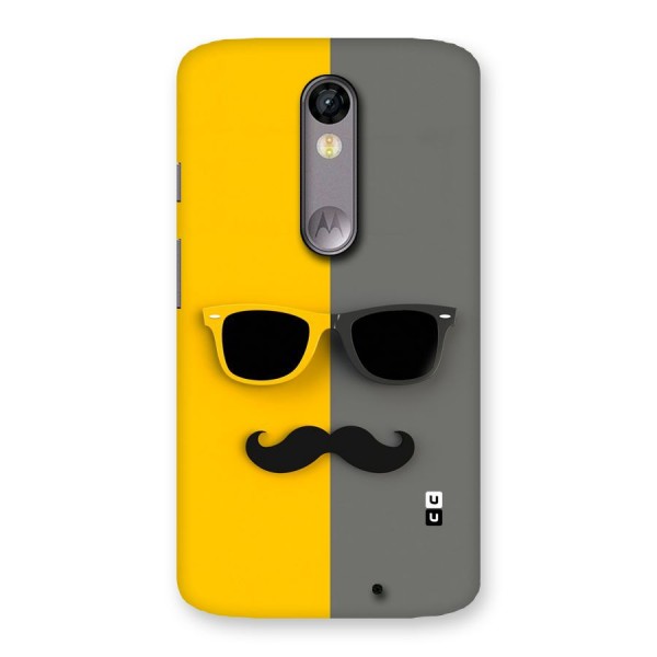 Sunglasses and Moustache Back Case for Moto X Force