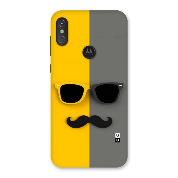 Sunglasses and Moustache Back Case for Motorola One Power