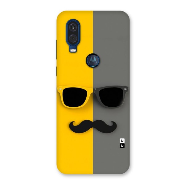 Sunglasses and Moustache Back Case for Motorola One Vision