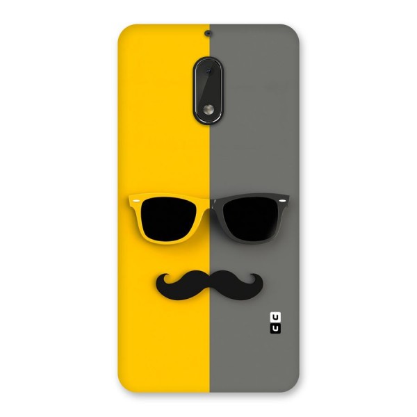 Sunglasses and Moustache Back Case for Nokia 6