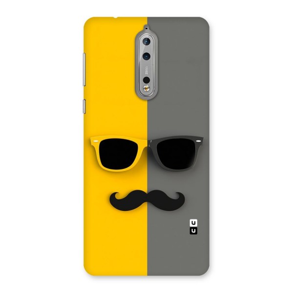 Sunglasses and Moustache Back Case for Nokia 8