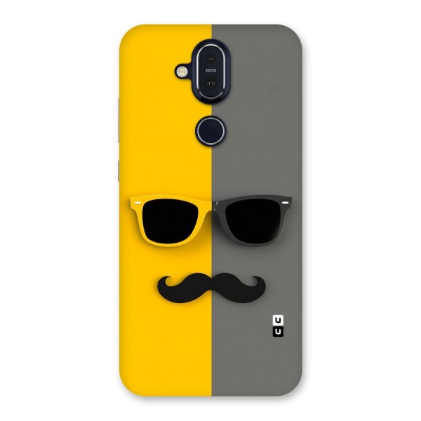 Sunglasses and Moustache Back Case for Nokia 8.1