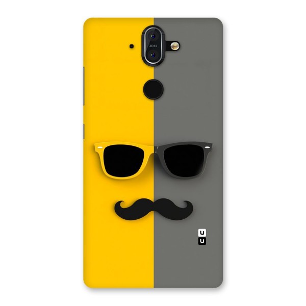 Sunglasses and Moustache Back Case for Nokia 8 Sirocco