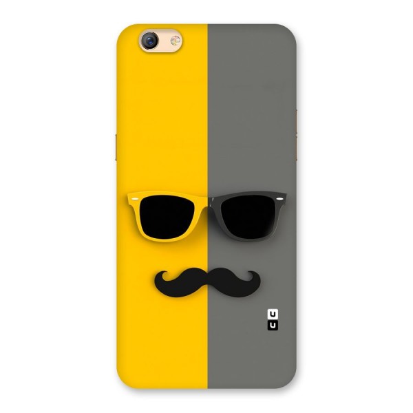 Sunglasses and Moustache Back Case for Oppo F3 Plus