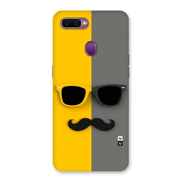 Sunglasses and Moustache Back Case for Oppo F9