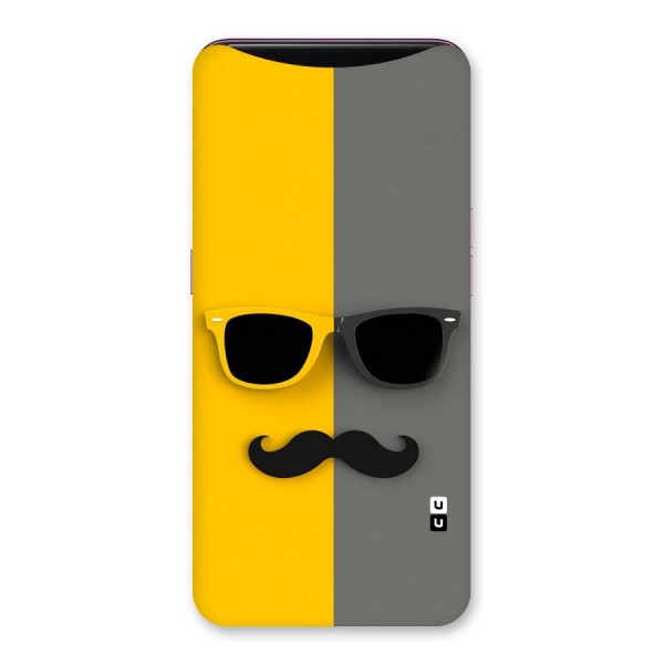 Sunglasses and Moustache Back Case for Oppo Find X