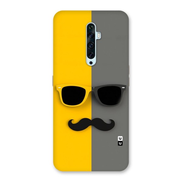 Sunglasses and Moustache Back Case for Oppo Reno2 Z