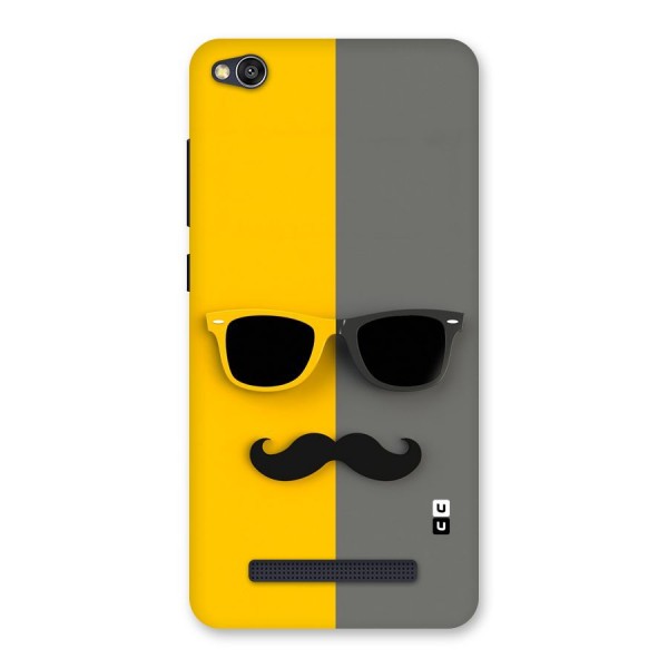 Sunglasses and Moustache Back Case for Redmi 4A