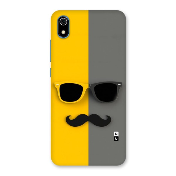 Sunglasses and Moustache Back Case for Redmi 7A