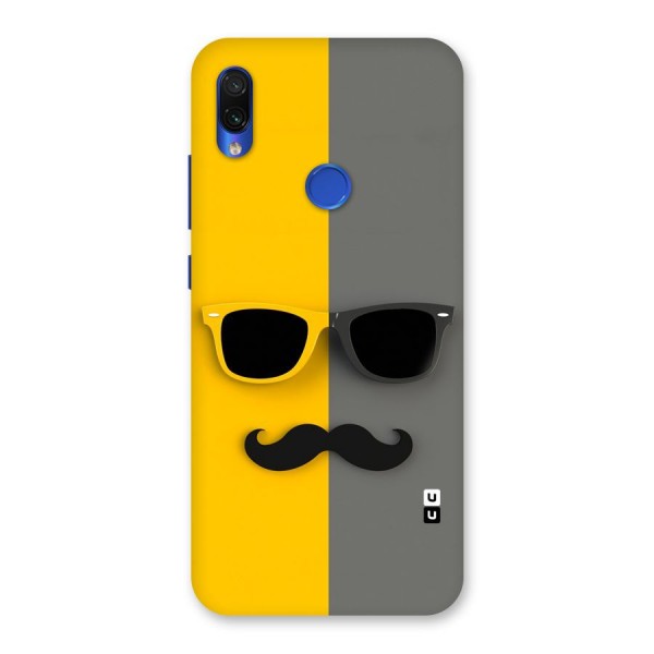Sunglasses and Moustache Back Case for Redmi Note 7S
