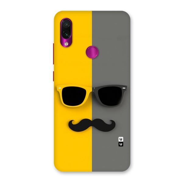 Sunglasses and Moustache Back Case for Redmi Note 7 Pro