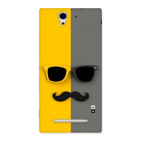 Sunglasses and Moustache Back Case for Sony Xperia C3