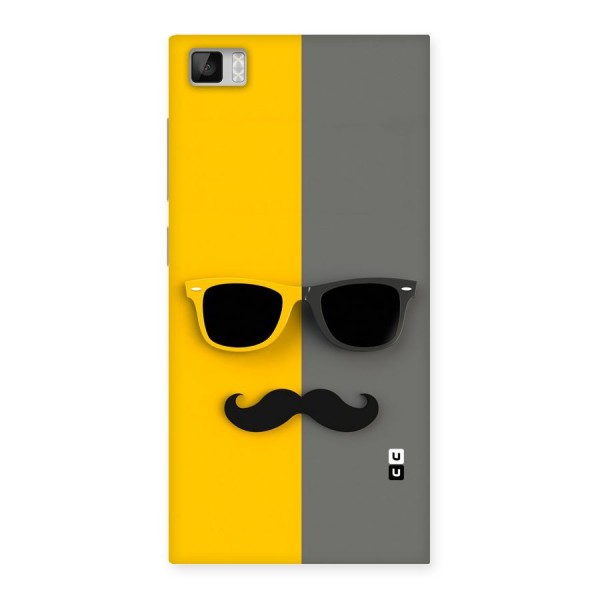 Sunglasses and Moustache Back Case for Xiaomi Mi3