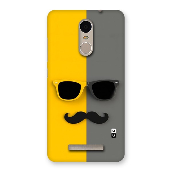 Sunglasses and Moustache Back Case for Xiaomi Redmi Note 3