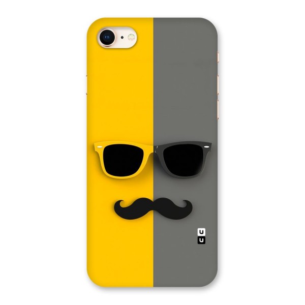 Sunglasses and Moustache Back Case for iPhone 8