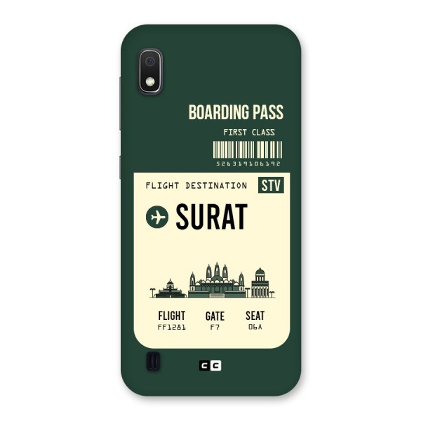 Surat Boarding Pass Back Case for Galaxy A10