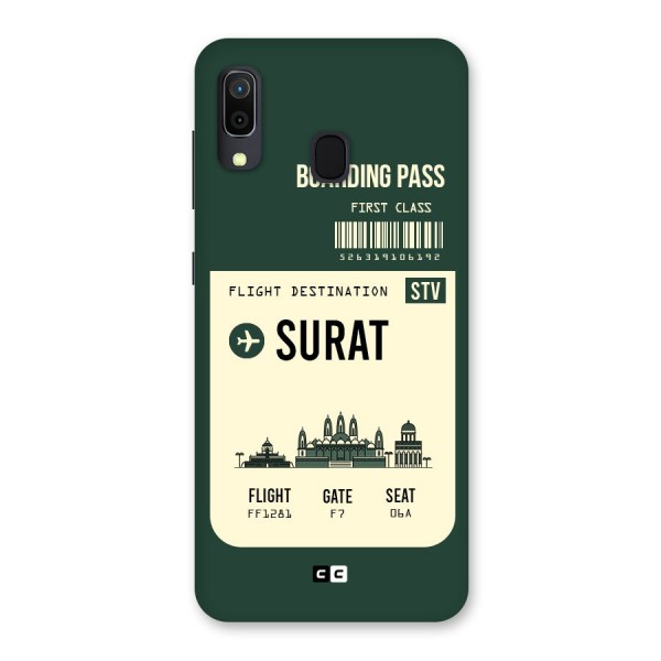 Surat Boarding Pass Back Case for Galaxy A20