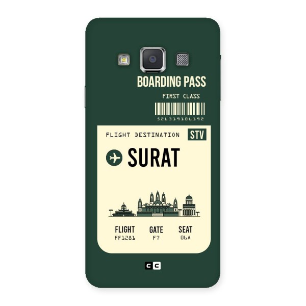 Surat Boarding Pass Back Case for Galaxy A3