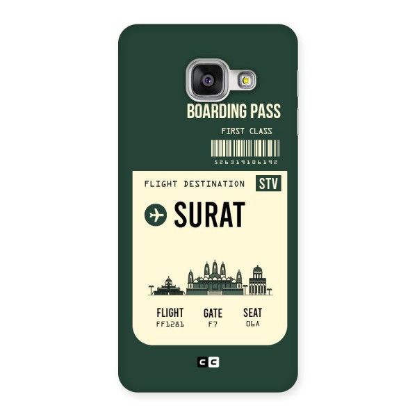 Surat Boarding Pass Back Case for Galaxy A3 2016
