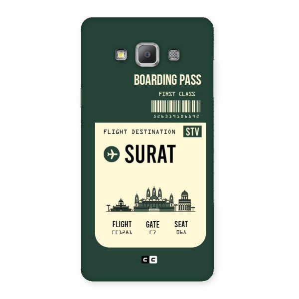 Surat Boarding Pass Back Case for Galaxy A7