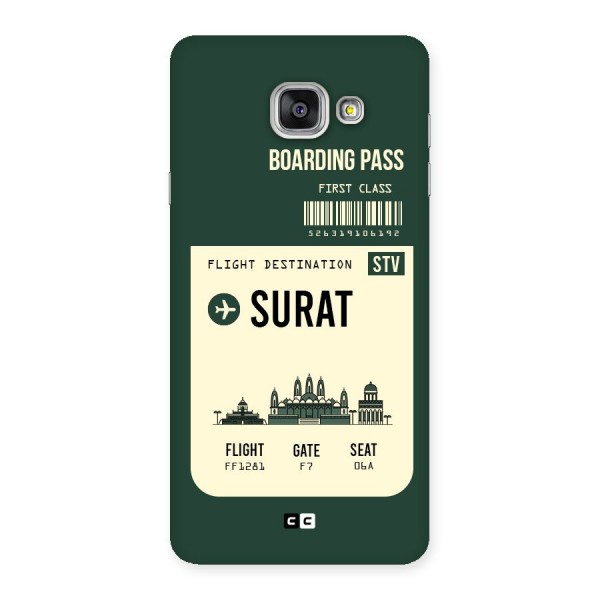 Surat Boarding Pass Back Case for Galaxy A7 2016