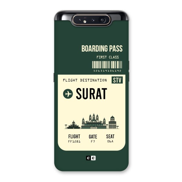 Surat Boarding Pass Back Case for Galaxy A80