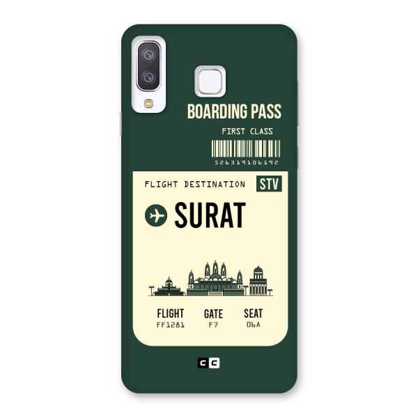 Surat Boarding Pass Back Case for Galaxy A8 Star