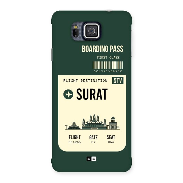 Surat Boarding Pass Back Case for Galaxy Alpha