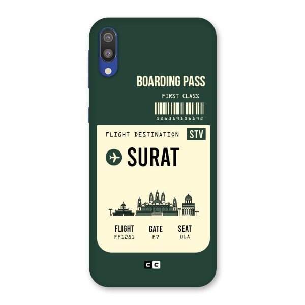 Surat Boarding Pass Back Case for Galaxy M10