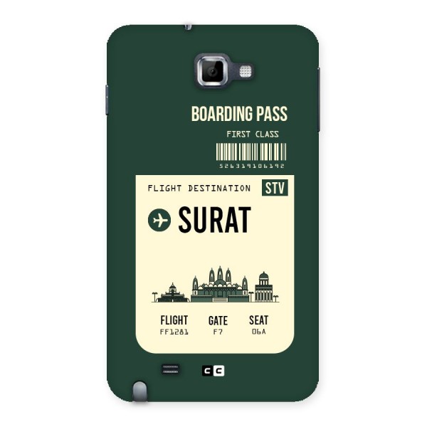 Surat Boarding Pass Back Case for Galaxy Note