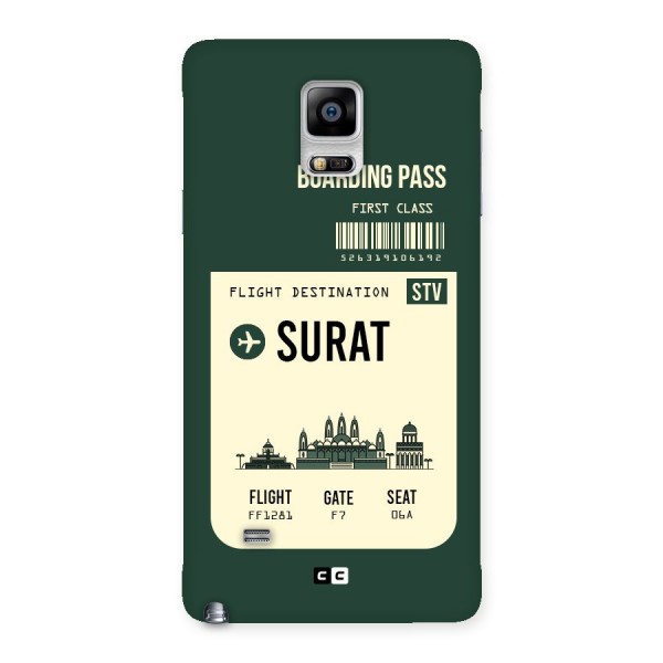 Surat Boarding Pass Back Case for Galaxy Note 4