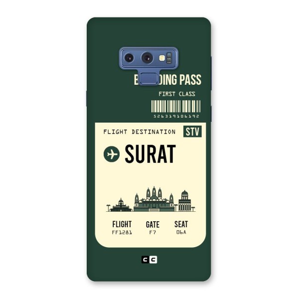 Surat Boarding Pass Back Case for Galaxy Note 9