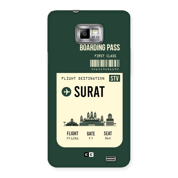 Surat Boarding Pass Back Case for Galaxy S2