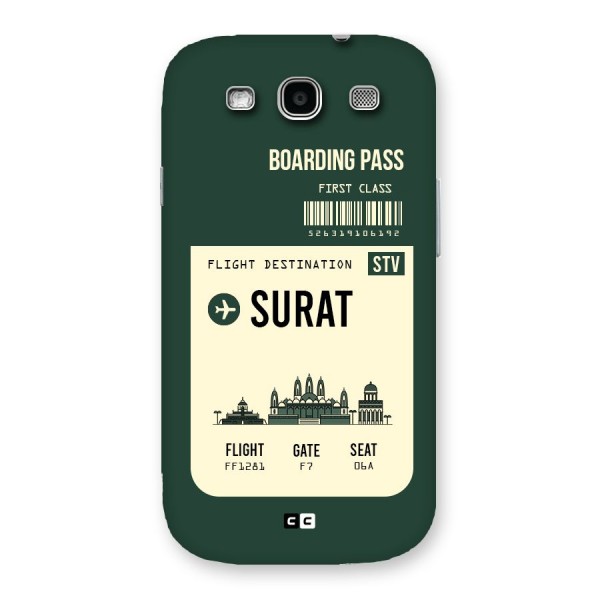 Surat Boarding Pass Back Case for Galaxy S3