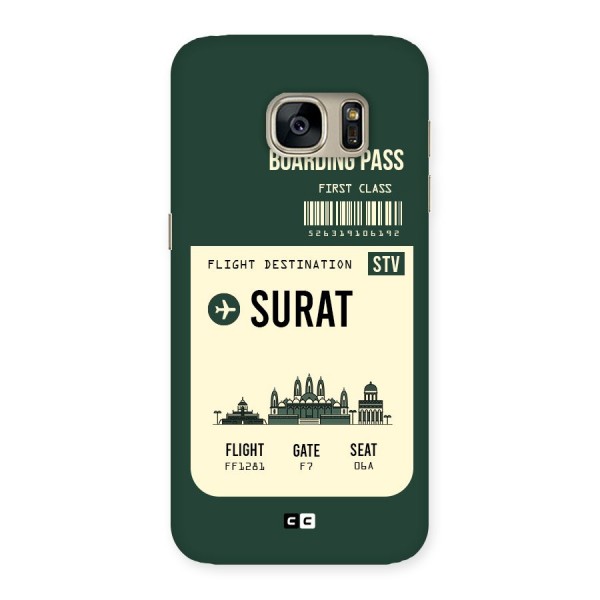 Surat Boarding Pass Back Case for Galaxy S7