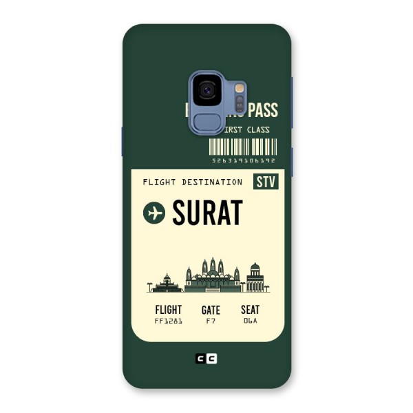 Surat Boarding Pass Back Case for Galaxy S9