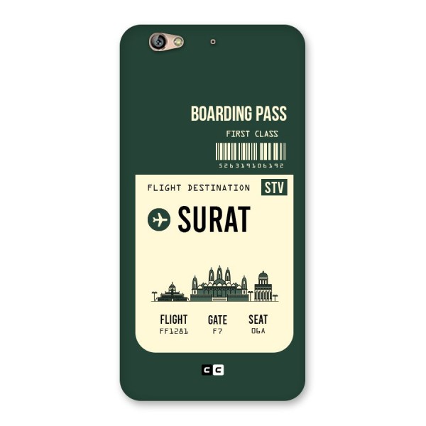 Surat Boarding Pass Back Case for Gionee S6