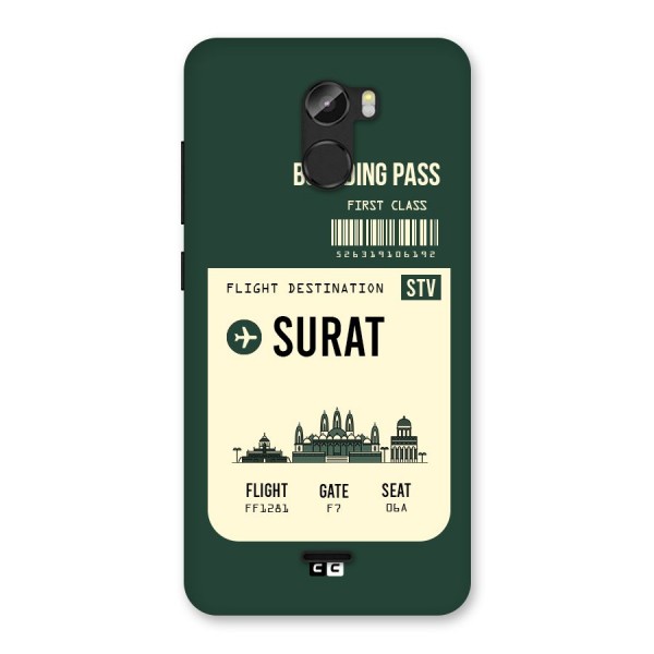 Surat Boarding Pass Back Case for Gionee X1