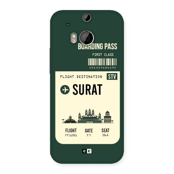 Surat Boarding Pass Back Case for HTC One M8