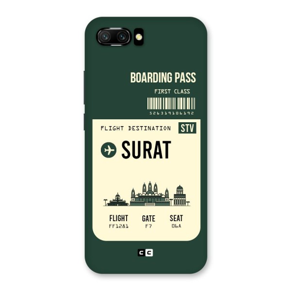 Surat Boarding Pass Back Case for Honor 10