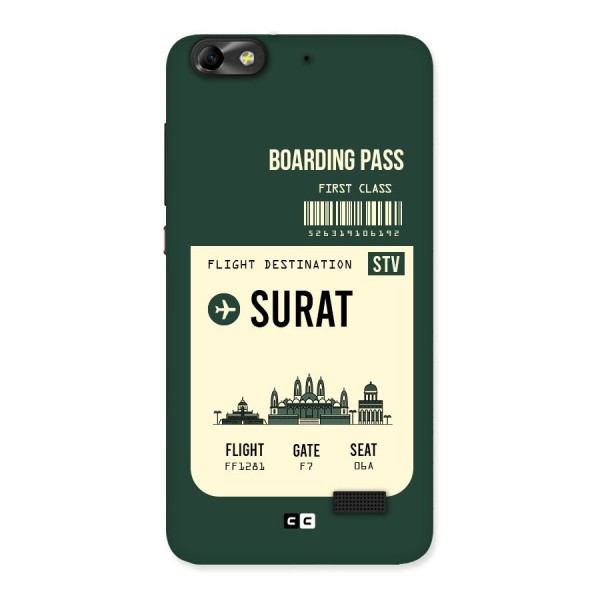 Surat Boarding Pass Back Case for Honor 4C