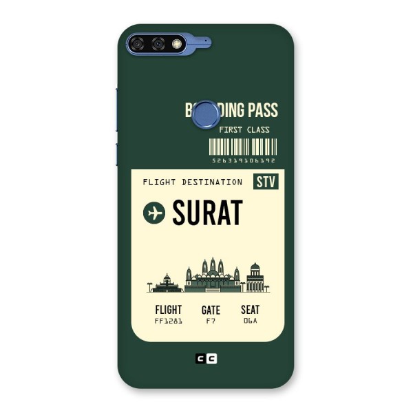 Surat Boarding Pass Back Case for Honor 7C